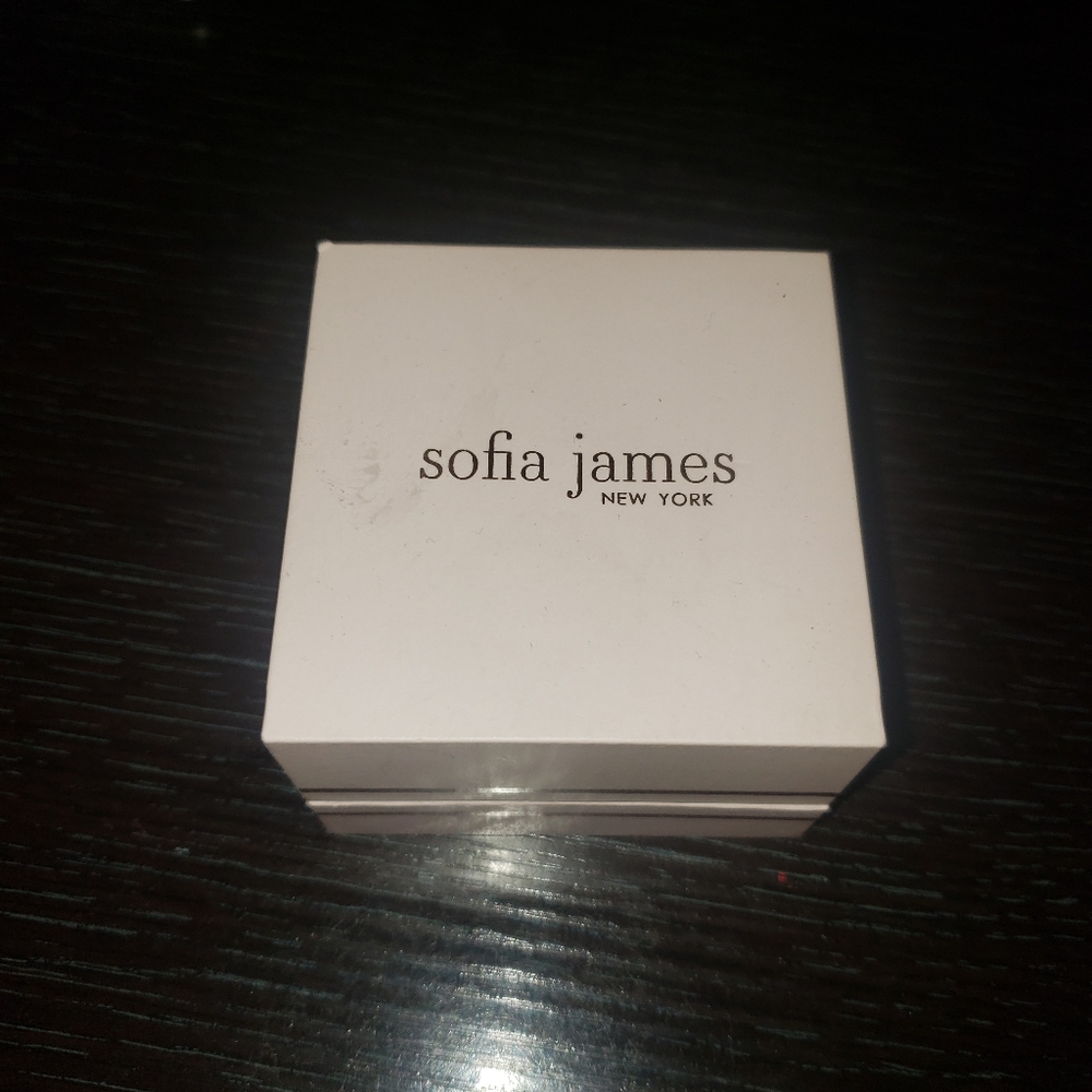 WOMENS SOFIA JAMES NY SWAROVSKI CRYSTAL STONES PLATINUM PLATED
